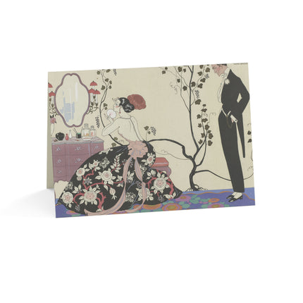 Le Grand Décolletage by George Barbier Greeting Cards (1, 10, 30, and 50pcs)