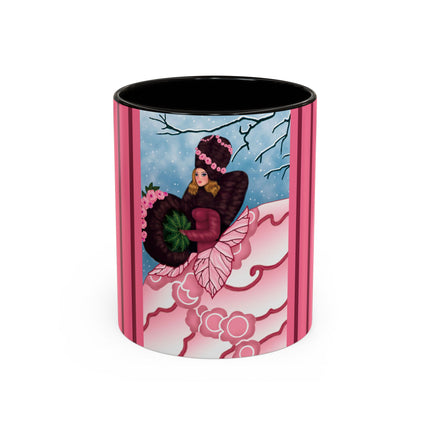Winter Rose Empress Colorful Mugs (11oz, 15oz)