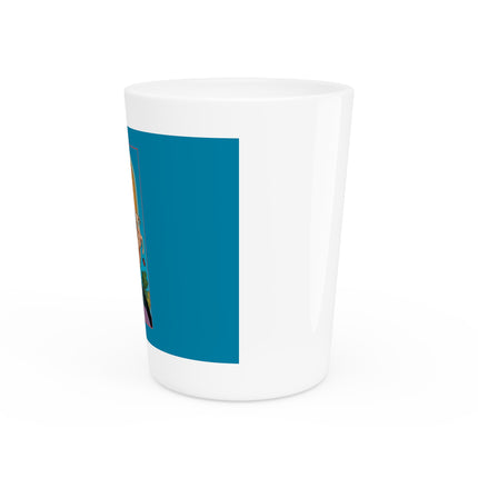 March & Aquamarine (Gem Series) by Sofia Chiostri Ceramic Shot Glass