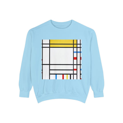 Place de la Concorde by Piet Mondrian Garment-Dyed Sweatshirt