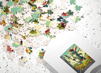 Rabbit Gladiator Puzzle (110, 252, 520-piece)