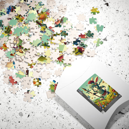Rabbit Gladiator Puzzle (110, 252, 520-piece)