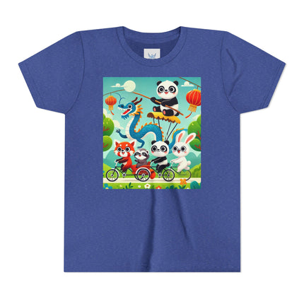 Rolling Along Together Youth Short Sleeve Tee