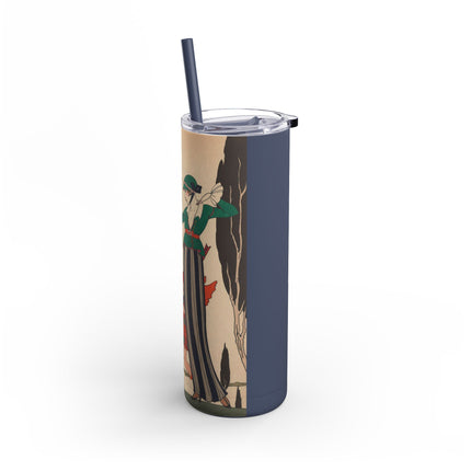 L'Arc Rouge by George Barbier Skinny Matte Tumbler, 20oz