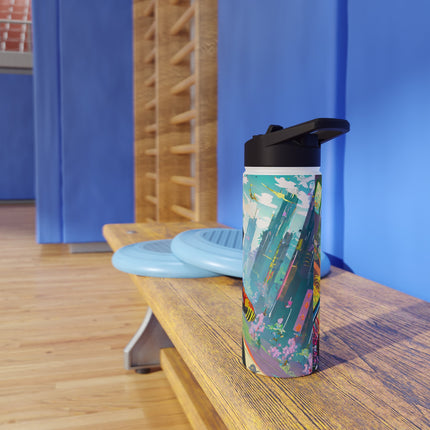 Cyberpunk Frog Stainless Steel Water Bottle
