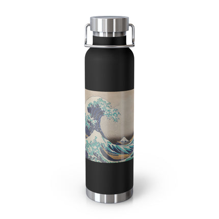 The Great Wave off Kanagawa by Katsushika Hokusai Copper Vacuum Insulated Bottle, 22oz
