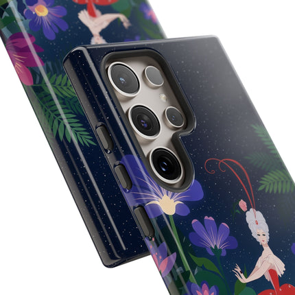 🌺✨ The Lady Of The Starlit Enchanted Garden Phone Case – Art Deco Floral Fantasy