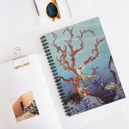 Beautiful Shells by Virginia Frances Sterrett Spiral Notebook - Ruled Line