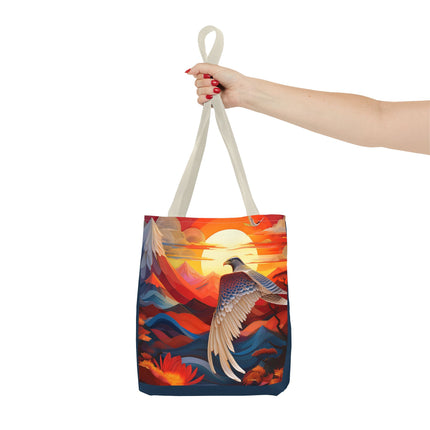 Falcon's Sunset Masterpiece Tote Bag (AOP)
