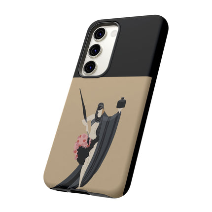Dancer with Ink & Blossoms Phone Case – Elegant Grace & Artistic Poise