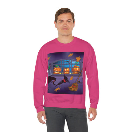 Whimsical Halloween Mischief Unisex Heavy Blend™ Crewneck Sweatshirt
