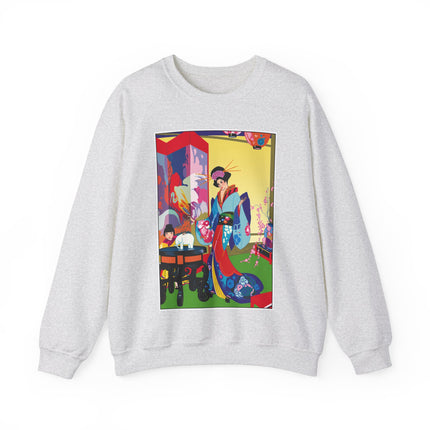 A Timeless Journey by Umberto Brunelleschi Heavy Blend™ Crewneck Sweatshirt