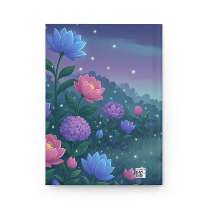 🌙✨ The Lady Of The Firefly Garden Hardcover Journal – Art Deco Moonlit Elegance