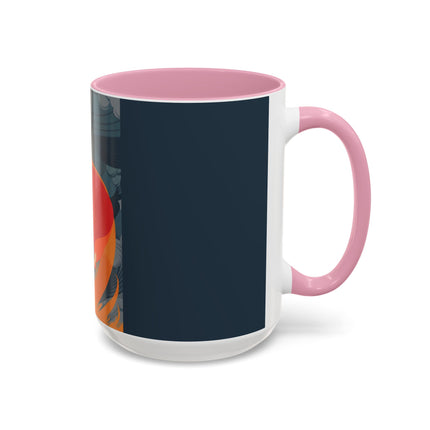 Flame of the Tempest Colorful Mugs – Fiery Storm & Dramatic Elegance