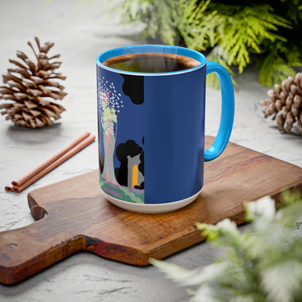 Butterfly Enchantress Colorful Mugs – Ethereal Art Deco Magic & Transformation