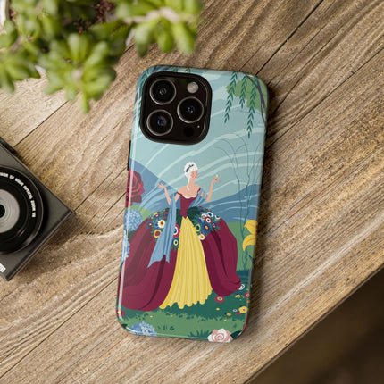 🌹🌿 The Willow Garden Promenade Phone Case – Art Deco Floral Elegance