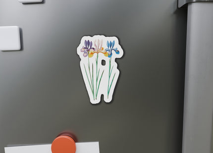 Iris, Iris sibirica by Anselmus Boëtius de Boodt Die-Cut Magnets (5 Sizes)