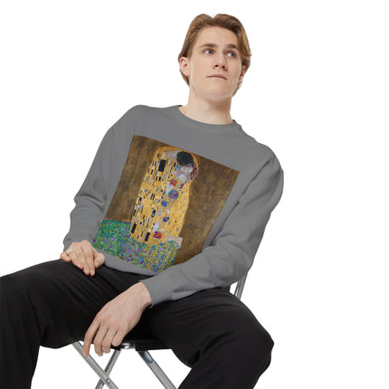 The Kiss by Gustav Klimt Unisex Garment-Dyed Sweatshirt
