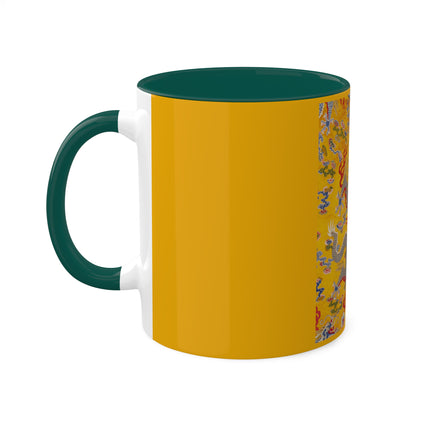 The Imperial 12-Symbol Robe, A Dragon's Regalia Colorful Mugs, 11oz