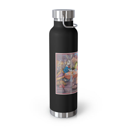 A Fairy's Whimsical Tea Party Copper Vacuum Insulated Bottle, 22 oz