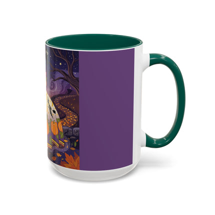 🎃🌙 The Pumpkin Moon Dress Colorful Mug – Whimsical Halloween Fashion