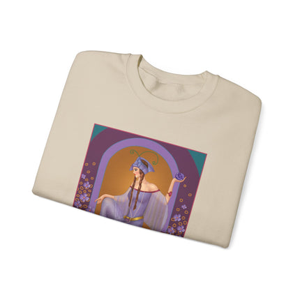 February & Amethyst (from the Gem Series) by Sofia Chiostri Heavy Blend™ Crewneck Sweatshirt