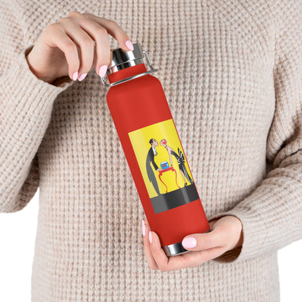 A Moment of Elegance: A Passionate Embrace Amidst Golden Splendor Copper Vacuum Insulated Bottle, 22oz