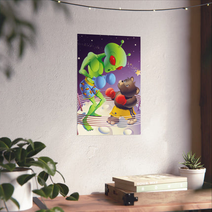 Cosmic Clash Premium Matte Vertical Posters