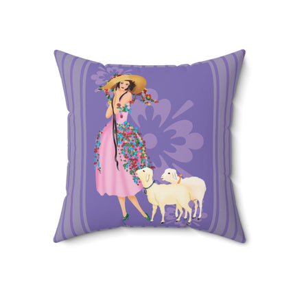 Easter Elegance Spun Polyester Square Pillow