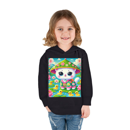 Lily Pond Stroll Toddler Pullover Fleece Hoodie
