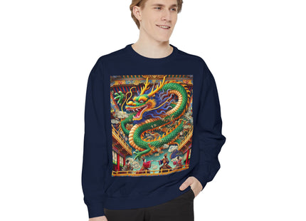Tibetan Dragon Over Kabuki Duel Sweatshirt