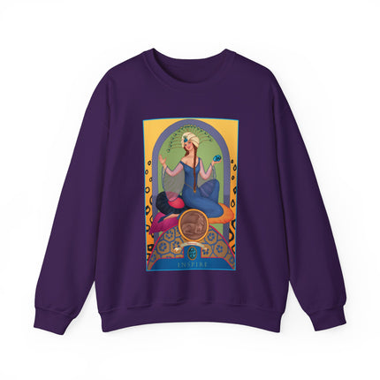 December & Tanzanite (from the Gem Series) by Sofia Chiostri Heavy Blend™ Crewneck Sweatshirt