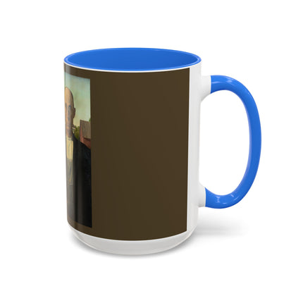 American Gothic by Grant Wood Colorful Mugs (11oz, 15oz)