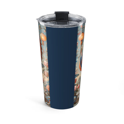 Golden Dragon & Lantern Lady Tumbler 20oz – Imperial Dragon & Elegant Harmony