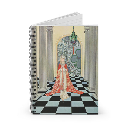Cadmus Beheld a Female Figure by Virginia Frances Sterrett Spiral Notebook - Ruled Line