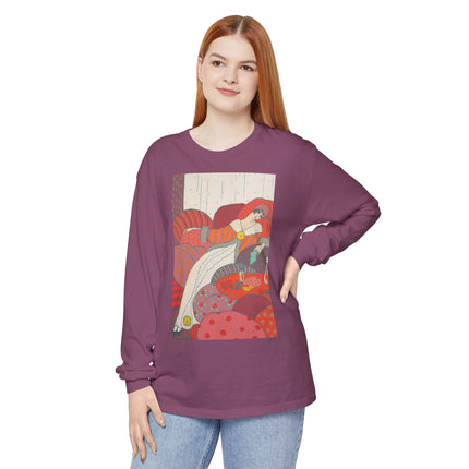 Les Coussins by Georges Lepape Garment-dyed Long Sleeve T-Shirt