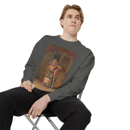 A Buddhist Lama by Vasily Vereshchagin Garment-Dyed Sweatshirt