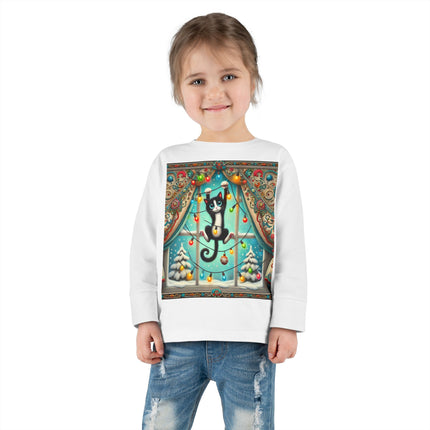 Mischief in Tinselland Toddler Long Sleeve Tee