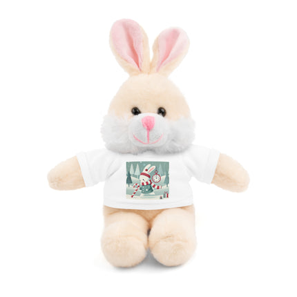 Candy Cane Timekeeper Bunny Stuffed Animals with Tee