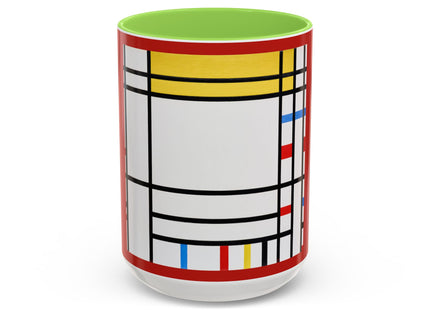 Place de la Concorde by Piet Mondrian Colorful Mugs (11oz, 15oz)