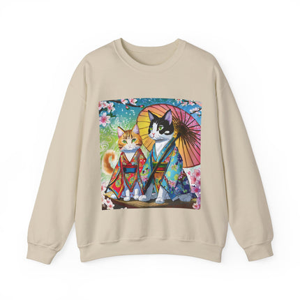 Kimono Kitties Unisex Heavy Blend™ Crewneck Sweatshirt