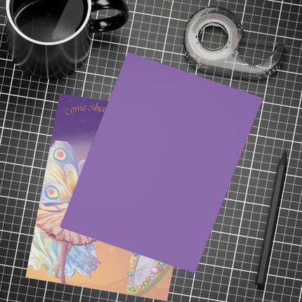 A Fairy's Enchanted Celebration Party Invitation! Bundles of 10, 30, 50 Pieces Available (envelopes included)