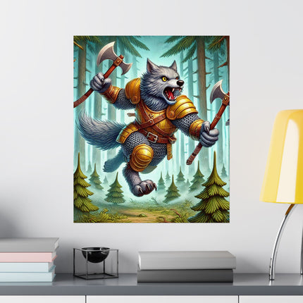 🐾⚔️ Wolverine Vanguard Matte Vertical Poster – Courage, Power & Untamed Adventure
