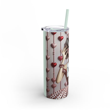 Fashionably Yours, XOXO Skinny Matte Tumbler, 20oz