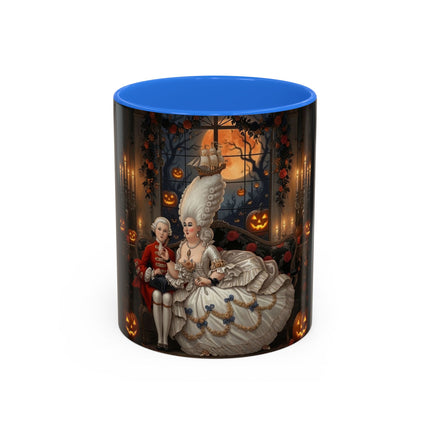 🌙🎃 The Moonlit Pumpkin Parlor Colorful Mug – Elegant Halloween Charm