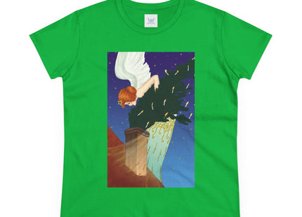 The Christmas Angel Women's Midweight Cotton Tee