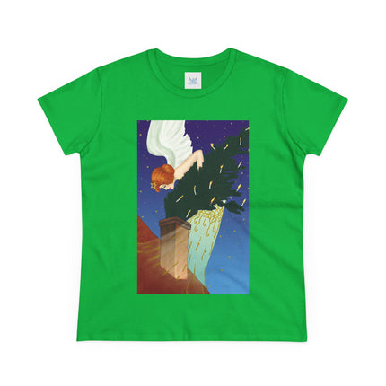 The Christmas Angel Women's Midweight Cotton Tee