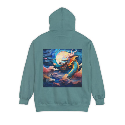 A Dragon's Ascent Unisex Garment-Dyed Hoodie