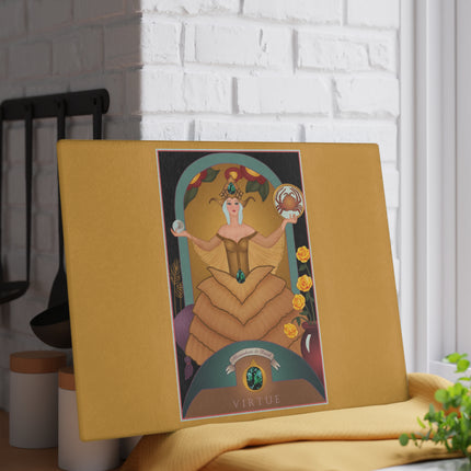 June & Pearl, Alexandrite Zodiac Glass Cutting Board