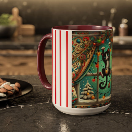 Mischief in Tinselland Colorful Mugs (11oz, 15oz)
